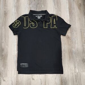 U.S. Polo Assn. Black Polo Shirt - Size Medium
